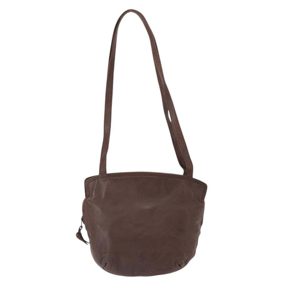 Loewe Anagram Leather Shoulder Bag Brown
